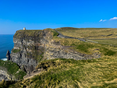 Coastal cliffs plateau lighthouse