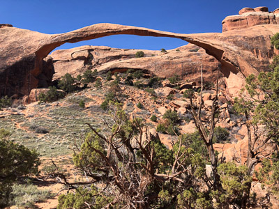 Landscape arch sandstone desert