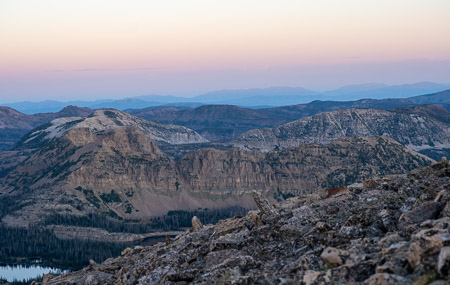 Mountain landscape at twilight